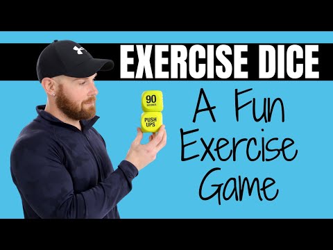 SPRI Exercise Dice (6-Sided) - Game for Group Fitness & Exercise Classes - Includes Push Ups, Squats, Lunges, Jumping Jacks, Crunches & Wildcard (Includes Carrying Bag) video review thumbnail