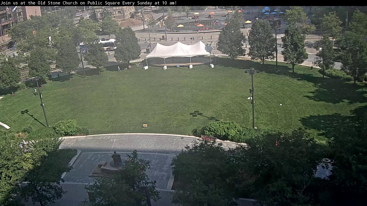 Live webcam view of Public Square & Old Stone Church