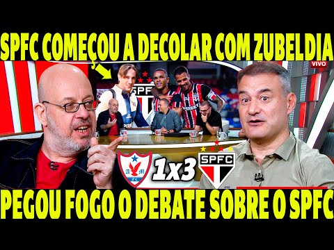 SPFC TÁ FICANDO UM TIMAÇO COM ZUBELDÍA! PEGOU FOGO O DEBATE AO VIVO SOBRE O SÃO PAULO