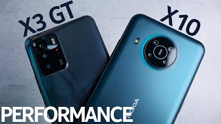Nokia X10 vs Xiaomi Poco X3 GT - Performance Comparison