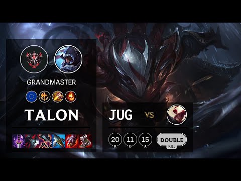 Talon Jungle vs Lee Sin - EUW Grandmaster Patch 11.18