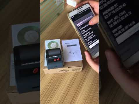 How to connect the 58mm Mobile Bletooth Printer HPRT MPT-II with Android phone?