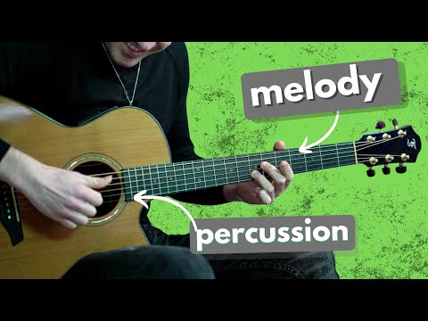 Beautiful Percussive Melody on Fingerstyle Guitar