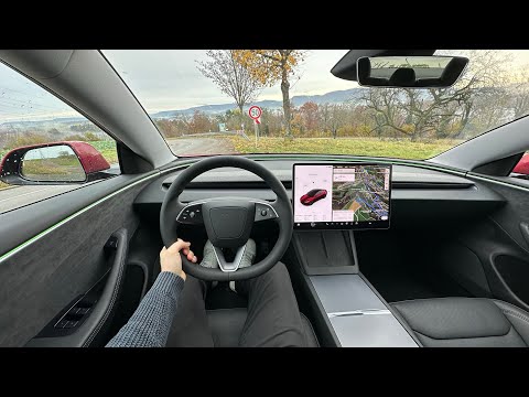 2024 Tesla Model 3 Highland Test Drive POV | Ambience Binaural Sound