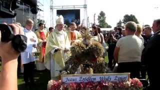 preview picture of video 'Dożynki Mazowieckie 2014 - poświęcenie wieńców -  Maryjo, ja Twe dziecię'