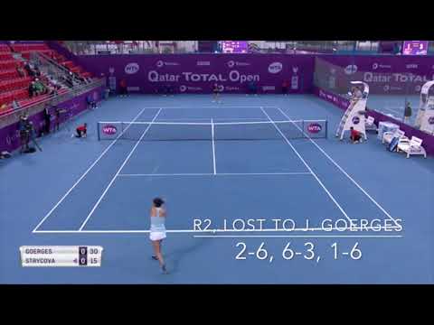 Barbora Strycova / Doha 2018 (highlights)