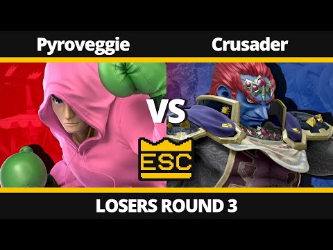 ESC 10 Losers Round 3 - Pyroveggie Vs. Crusader - SSBU Tournament