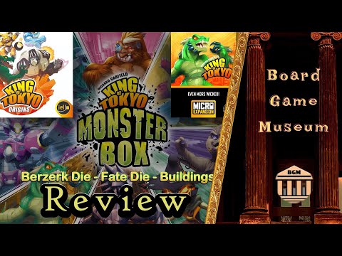King Of Tokyo Mega Review (Origins, Monster Box, Wicked, Fate Die, Berzerk Die, Buildings) Review
