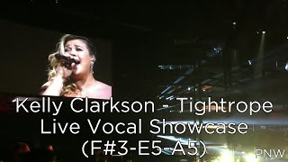 Kelly Clarkson - &quot;Tightrope&quot; Live Vocal Showcase (F#3-E5-A5)