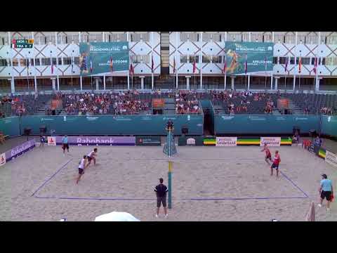 Mol.A/Sørum (NOR) vs. Thiercy/Gauthier-Rat (FRA) Pool Play CEV European Championships 2018