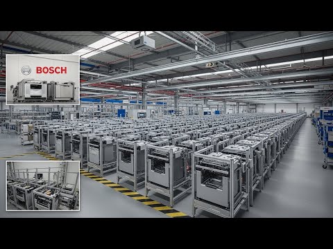 How Dishwashers Are Made 🏭 Bosch Automatic Dishwasher Manufacturing – Modern Appliance Factory