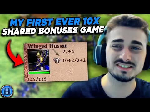 My First Ever X10 Shared Bonuses Game | AoE2