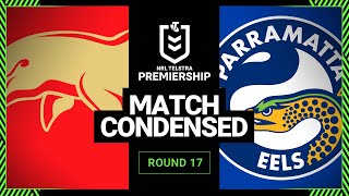NRL 2023 | Dolphins v Parramatta Eels | Condensed Game | Round 17, 2023