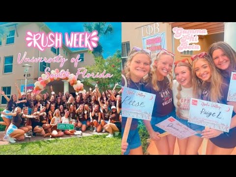 Sorority Rush Week at The University of South Florida! | 2023