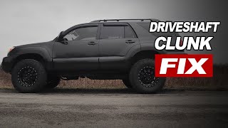 How To Get Rid Of Your 4runner's Driveshaft Clunk | 2 MINUTE TUESDAY
