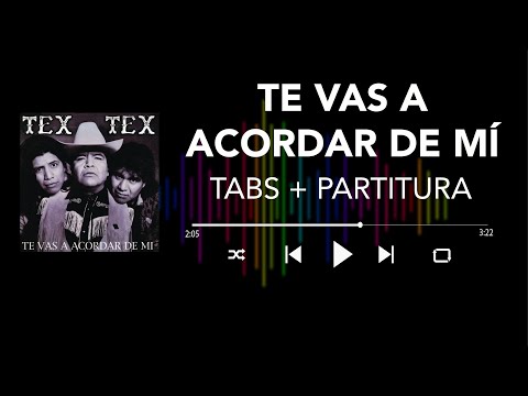 Tex Tex - Te Vas a Acordar de Mí (Bass Cover/ Tabs + Partitura + Acordes)