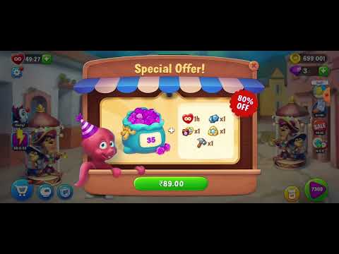 7308 7309  Unlocking New Level #fishdom #playrix #Pretty Aqua Fishdom  ♒️🐟🐠