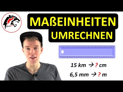 MAßEINHEITEN umrechnen (km, m, dm, cm, mm) – Längen | Mathe Tutorial