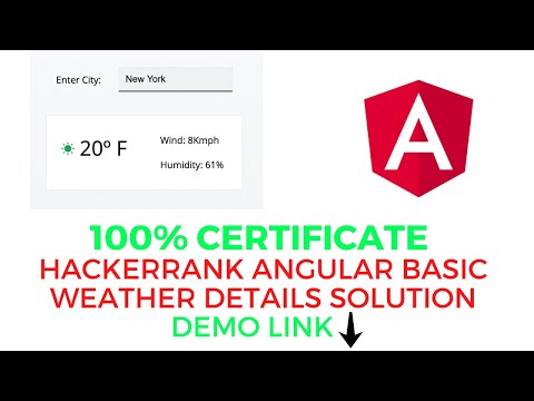 Hackerrank Angular Basic Weather Details Solution Vijay Chauhan Hackerrank Angularbasic