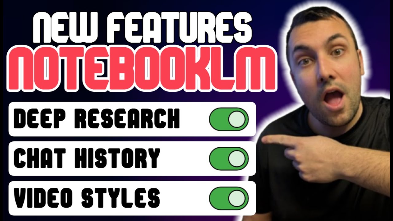INSANE New Features on Google’s NotebookLM 🤯 (Deep Research & More!)