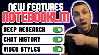 INSANE New Features on Google’s NotebookLM 🤯 (Deep Research & More!)