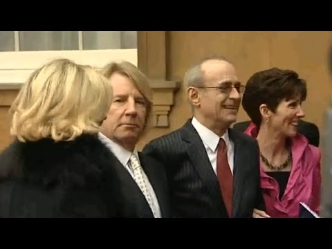 Status Quo's Rick Parfitt & Francis Rossi Receive Their O.B.E's (ITN)