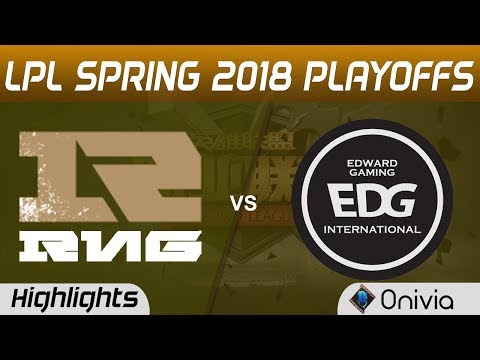 RNG vs EDG Highlights Game 3 LPL Spring 2018 Playoffs Royal Never Give Up vs Edward Gaming by Onivia