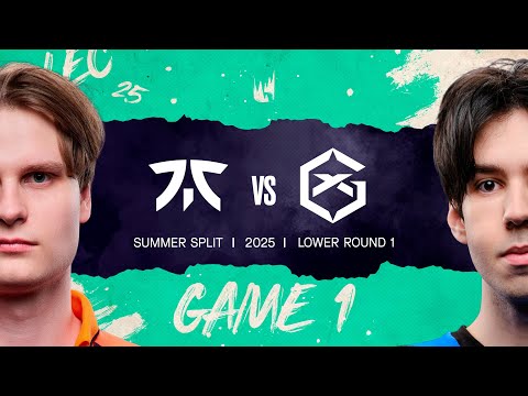 FNC v GX | 2025 LEC Summer | Week 6 Day 3 | Fnatic vs. GIANTX Game 1