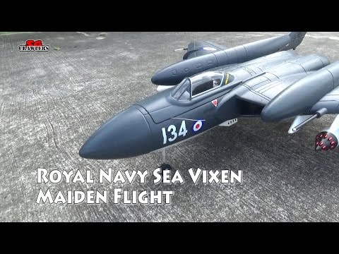 Durafly™ D.H.110 Sea Vixen EDF Jet w/Retracts 1000mm Flight test at Tuas