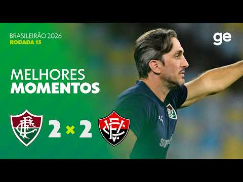 Gols e lances de Fluminense x Vitória