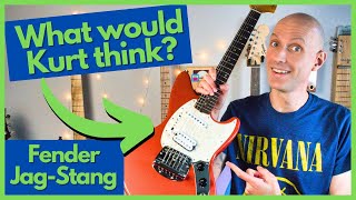 Video thumbnail for Is the Fender Kurt Cobain Jag-Stang worth it? [review & demo] #nirvana #guitarreview by NO SHRED ZONE