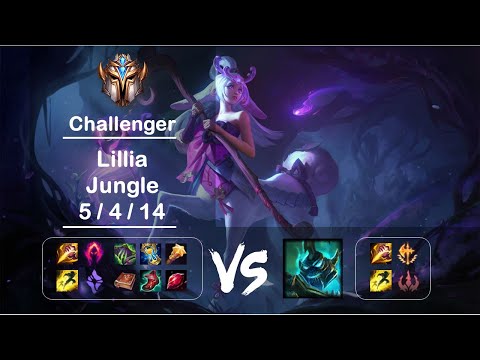 [4K] KR Challenger Jungle Lillia vs Hecarim Ep.1327