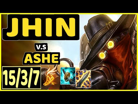 TEDDY (JHIN) vs ASHE - 15/3/7 KDA BOTTOM ADC CHALLENGER GAMEPLAY - KR