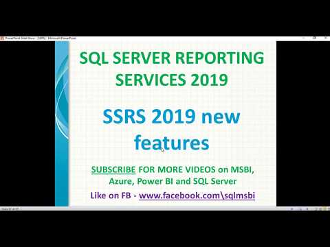 01 SSRS INTRODUCTION | SSRS Tutorial for beginners
