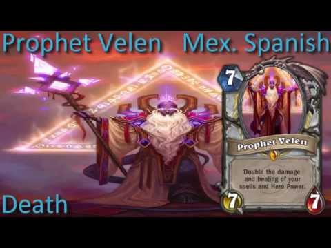 Prophet Velen card sounds in 12 languages -Hearthstone✔