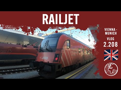 With the Railjet on the Western Railway | TripReport (1st class) | Vlog 2.208