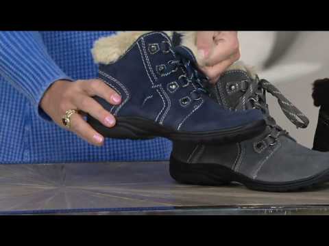 Earth Origins Suede Water Repellent Ankle Boots - Crowley on QVC