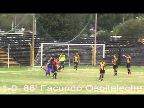 Sub 19 3° Fecha Torneo Apertura 2014 Peñarol 0 - 1 Defensor gol F. Ospitaleche