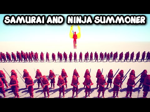 SAMURAI AND NINJA SUMMONER Vs EVERY UNITS - TABS - Totally Accurate Battle Simulator