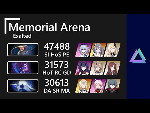 【5.8 W4】 SSS HoD 47488 / SS Kasumi 31573 / SS Rimestar 30613 – Memorial Arena (Exalted)