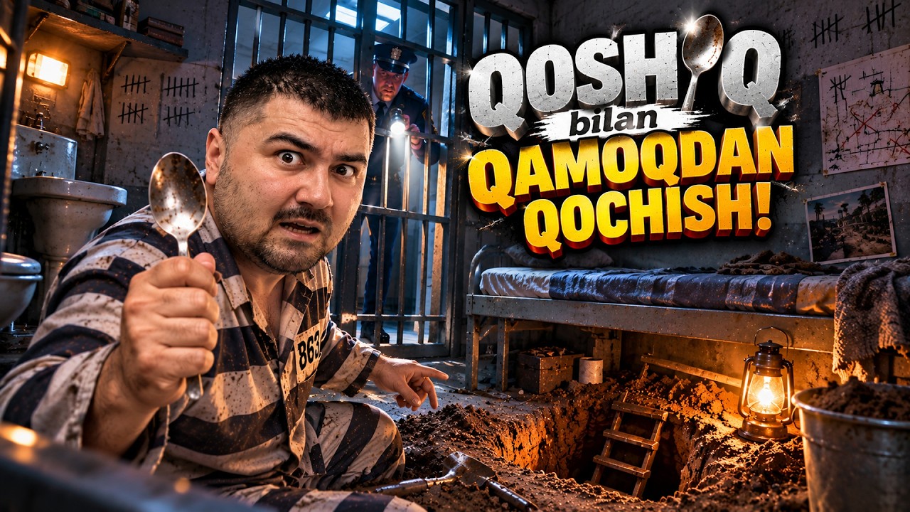 🥄 QOSHIQ bilan QAMOQDAN QOCHISH! ➔ Prison Escape Simulator: Dig Out #1