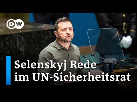 Im Raum mit russischem Diplomat: Was schlägt Selenskyj dem Sicherheitsrat vor? | DW Nachrichten