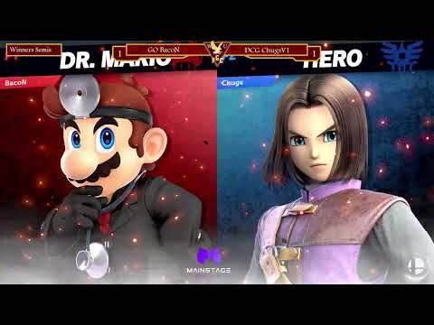 BacoN (Dr. Mario) vs ChugsV1 (Hero) -  Winners Semi-Final  - Rock the Winds