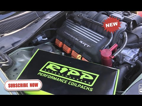RIPP SUPERCHARGER Coil Packs Installed on a 392 Scatpack