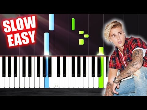 Luis Fonsi, Justin Bieber - Despacito - SLOW EASY Piano Tutorial by PlutaX