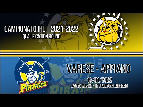 Campionato IHL 2021-2022: HC Mastini Varese - HC Eppan-Appiano Pirates 13/01/2022 Highlights