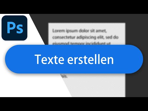 Texte erstellen in Adobe Photoshop - Tutorial Deutsch (2023)