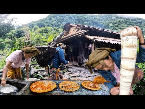 Recipe For Bamboo Shoot Curry And Organic Buckwheat Bread || Eastern Rural Nepal ||