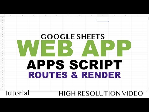 Google Sheets Web App Example Google Apps Script Web App Tutorial Part 1
