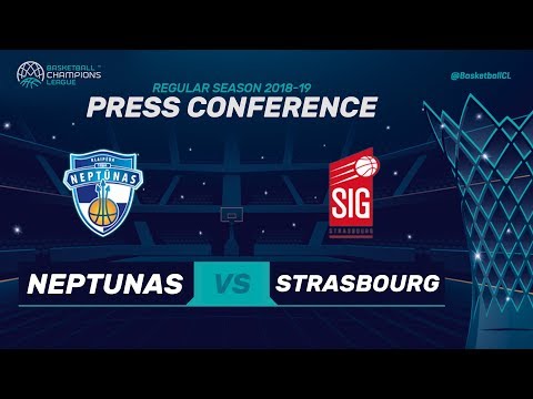 Neptunas Klaipeda v SIG Strasbourg - Press Conference - Basketball Champions League